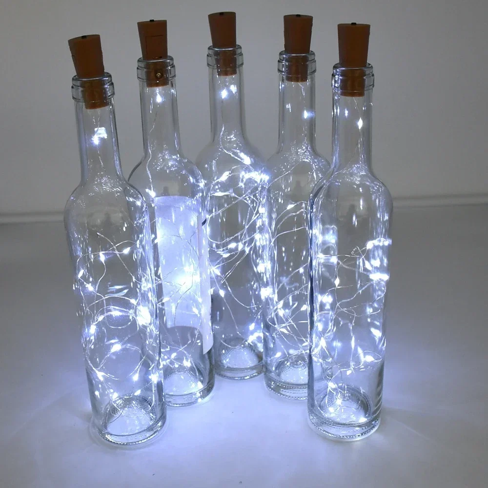 LED Wine Bottle Lights with Co - Decor Lighting Cork ulasan dan harga