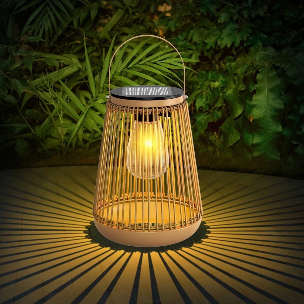 IP65 Waterproof Solar Rattan L - Decor Lighting Table Lamps ulasan dan harga