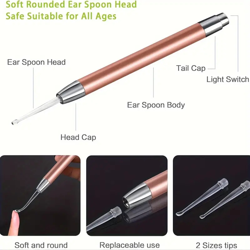 Stainless Steel Luminous Ear S - Lighting Visual ulasan dan harga