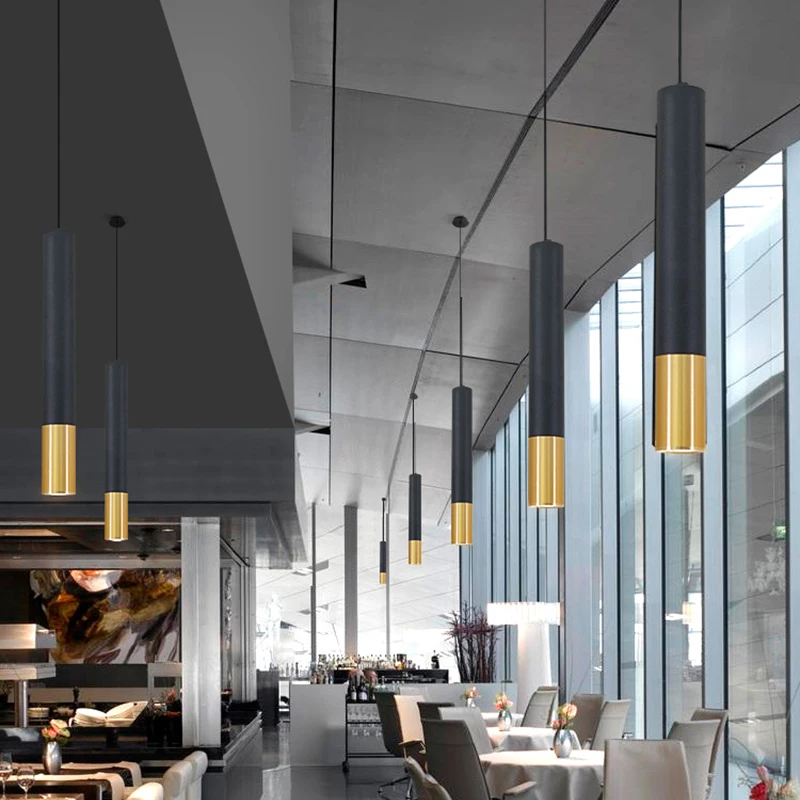 Modern LED Long Tube Pendant L - Lighting Decor Company ulasan dan harga