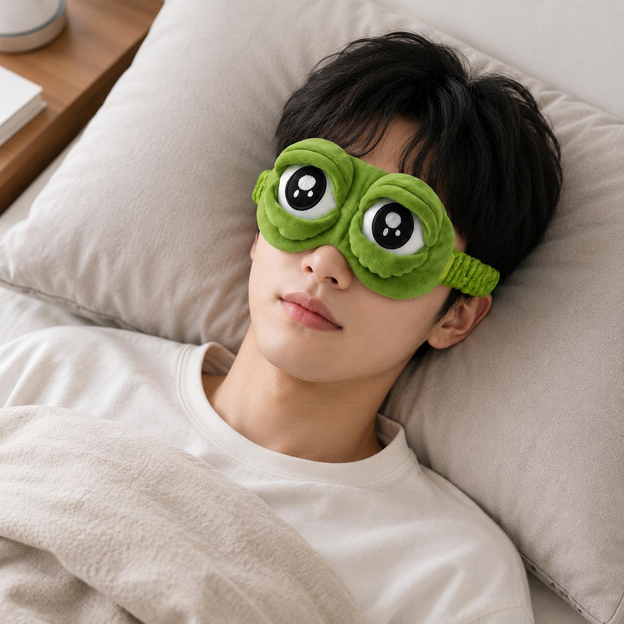 Sleep Eye Mask 3D Cute Frog Fu - Home Lighting & Decor St Catharines On ulasan dan harga