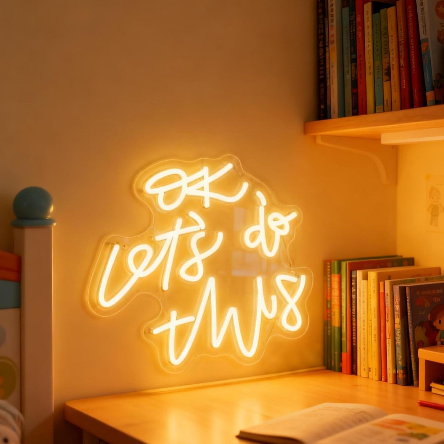 OK Let’s Do This Neon Sign Mot - Ok Lighting Decor ulasan dan harga