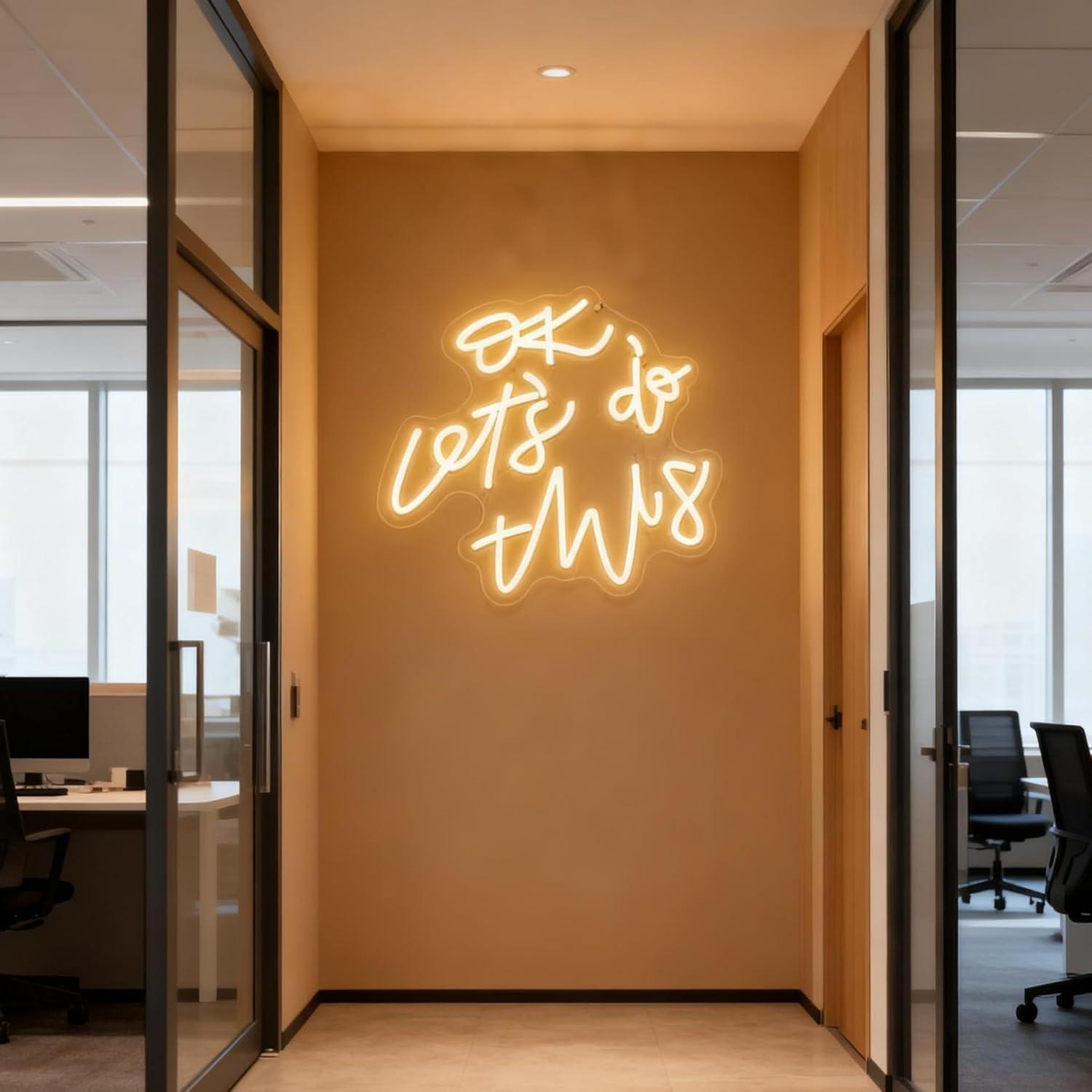 OK Let’s Do This Neon Sign Mot - Ok Lighting Decor ulasan dan harga