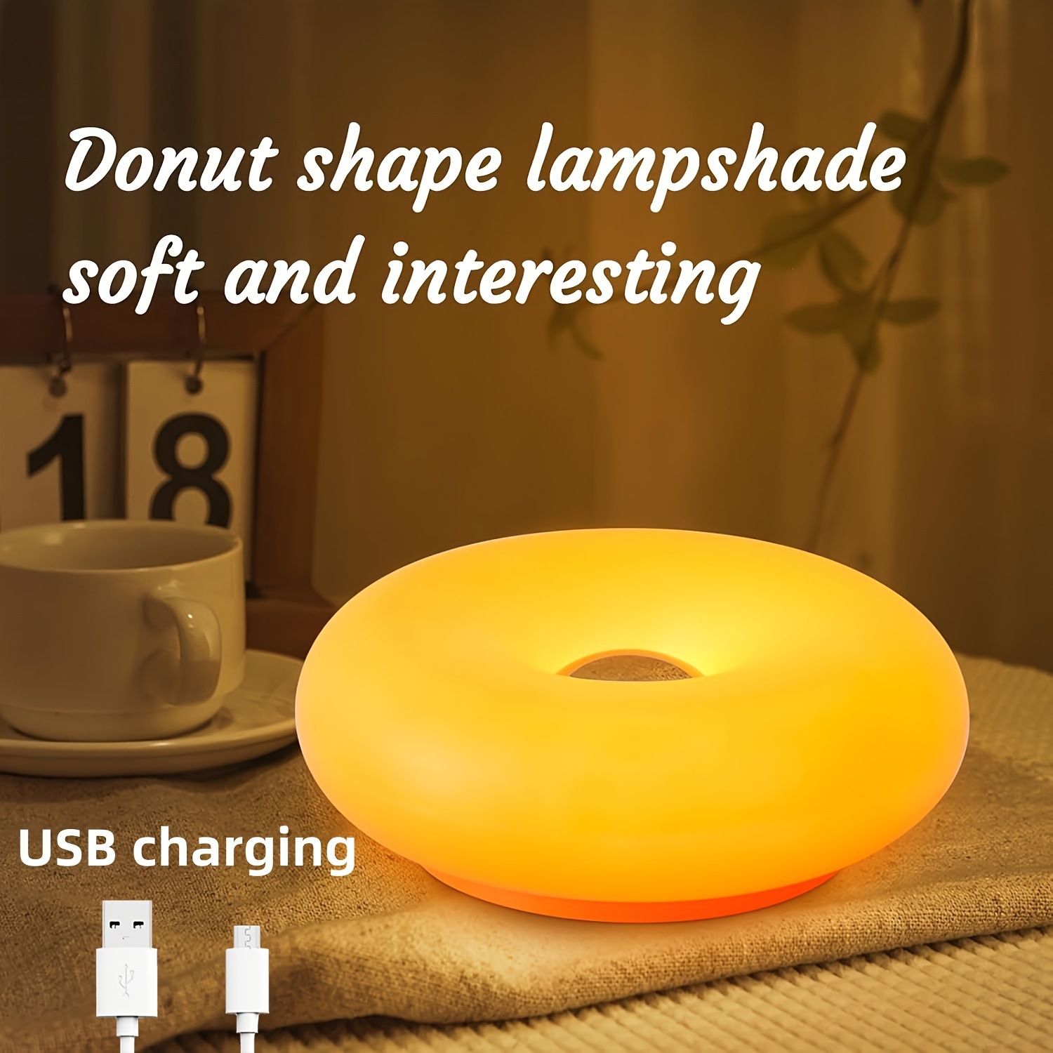 US Patented Retro-Modern Donut - Lighting Decoration On Wall ulasan dan harga