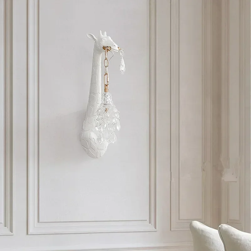 Nordic New Resin Giraffe LED W - Lighting Decoration On Wall ulasan dan harga