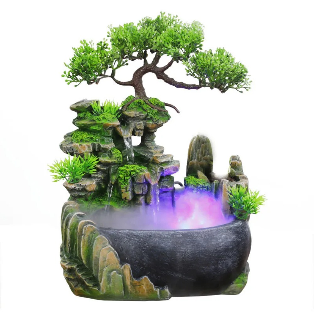 Wealth Feng Shui Waterfall Fou - Lighting Decor Company ulasan dan harga