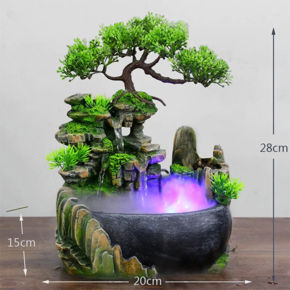 Wealth Feng Shui Waterfall Fou - Lighting Decor Company ulasan dan harga