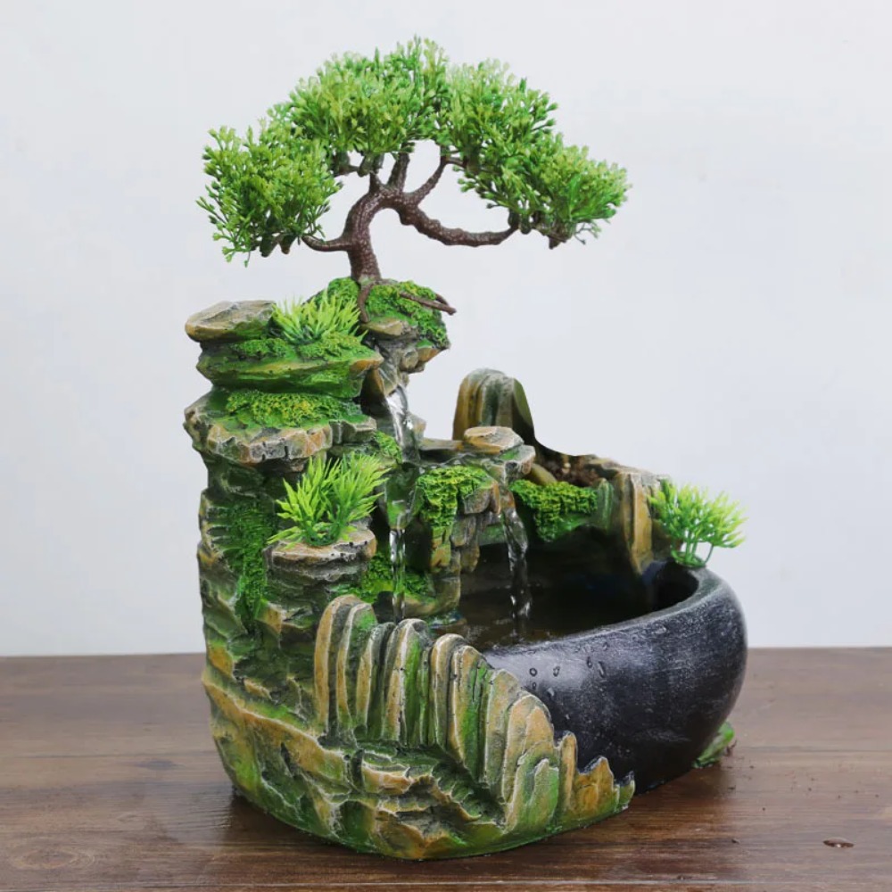 Wealth Feng Shui Waterfall Fou - Lighting Decor Company ulasan dan harga
