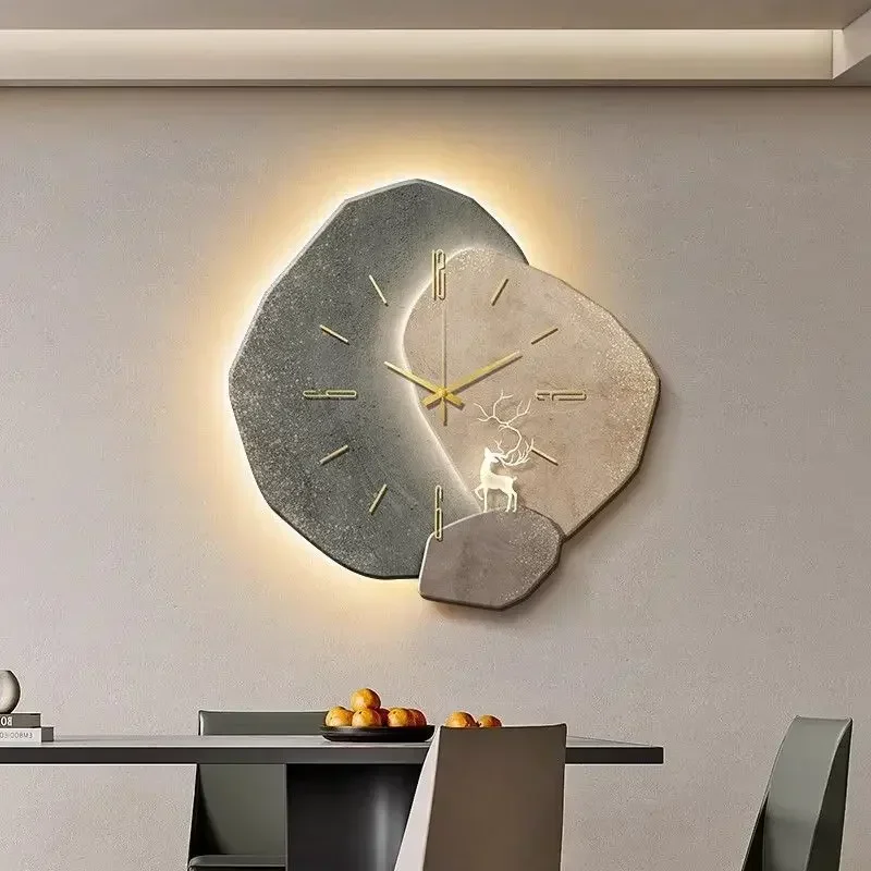 2025 Modern Clock With Light D - Lighting Decoration On Wall ulasan dan harga