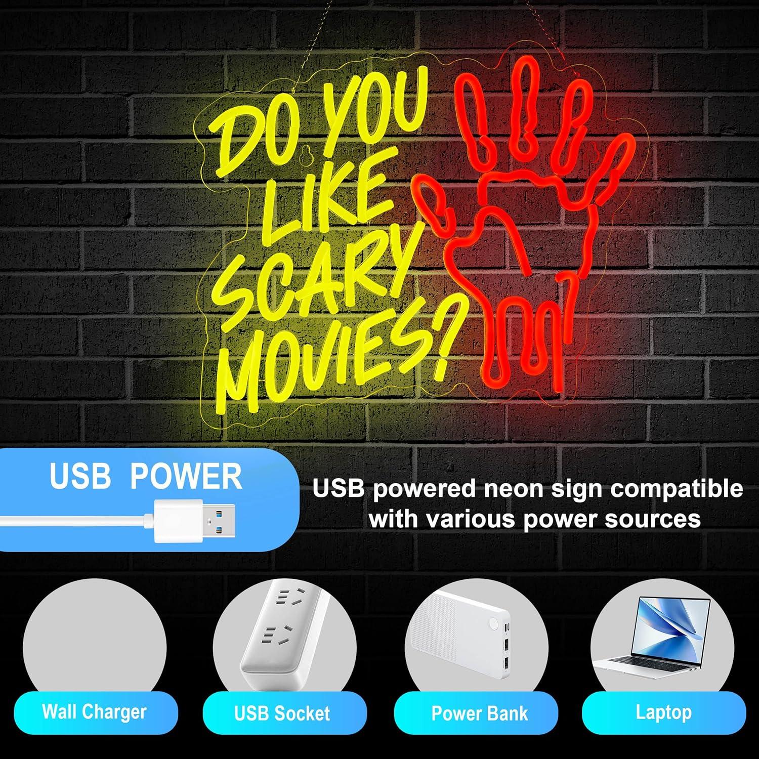 Do You Like Scary Movies Neon  - Lighting Decor In Room ulasan dan harga