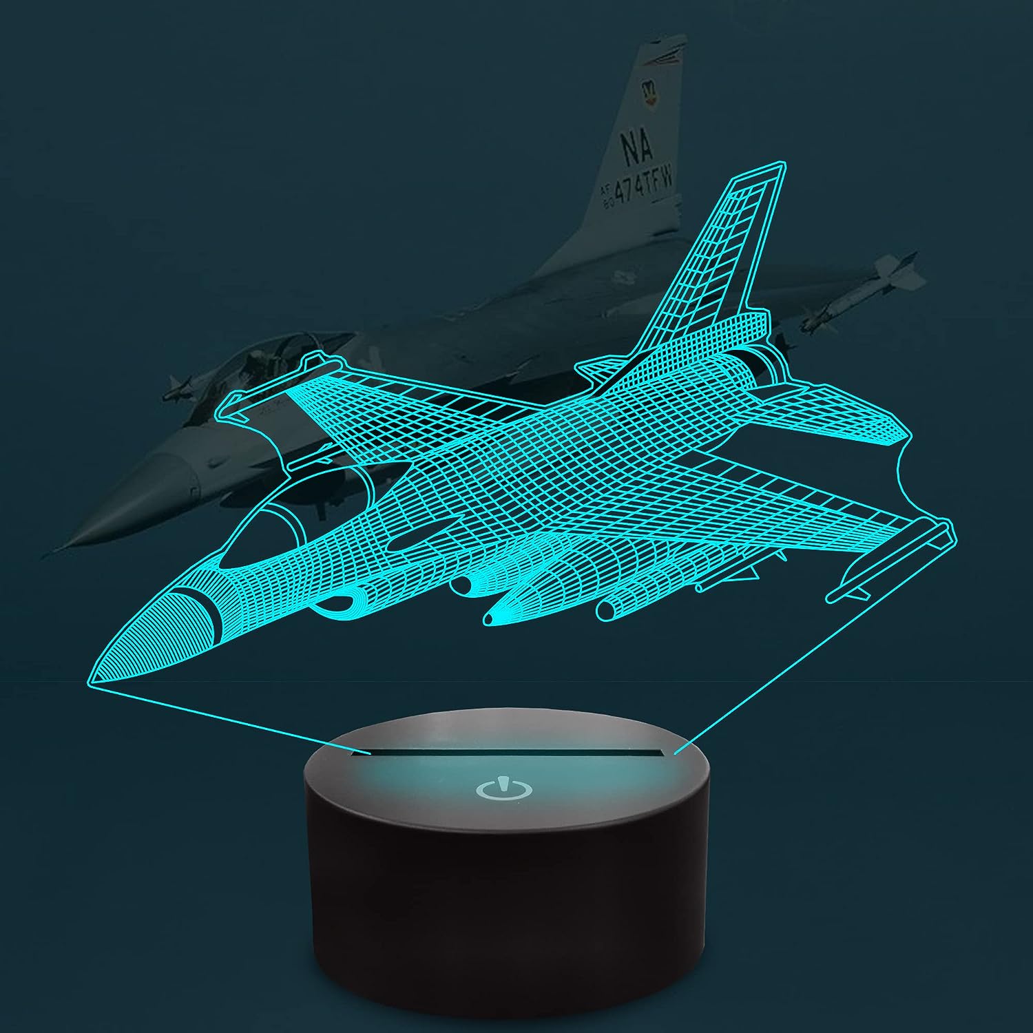3D Visual Airplane Night Light - Lighting Visual ulasan dan harga