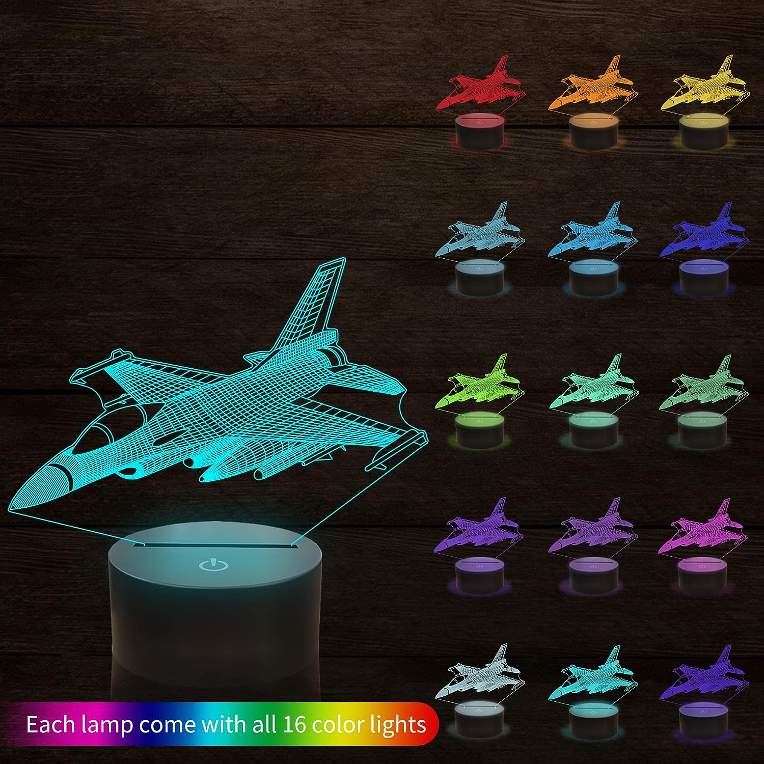3D Visual Airplane Night Light - Lighting Visual ulasan dan harga