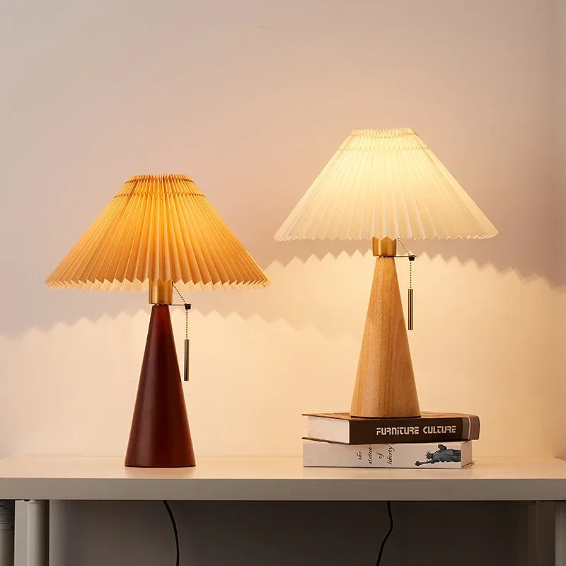 Retro Pleated Table Lamp Nordi - Decor Lighting Table Lamps ulasan dan harga