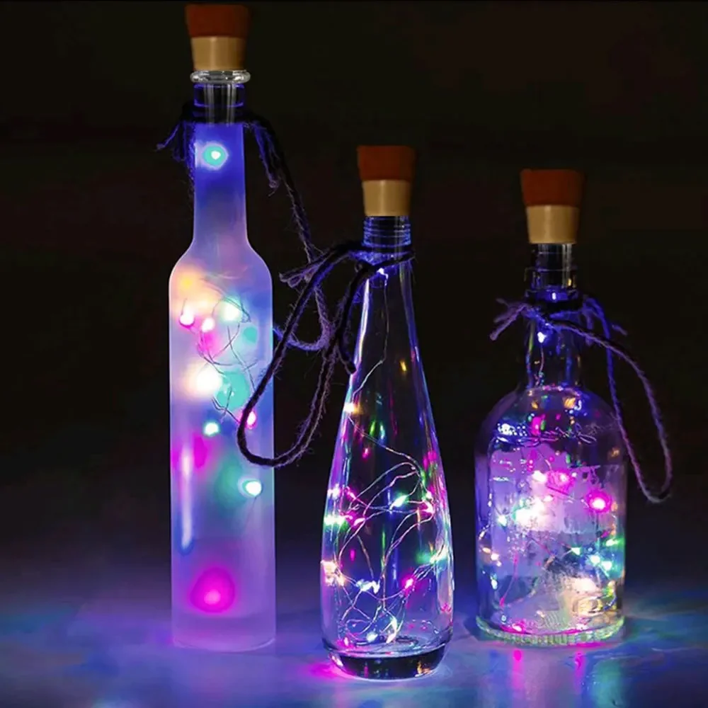 2m 20 LED Wishing Bottle Cork  - Decor Lighting Cork ulasan dan harga
