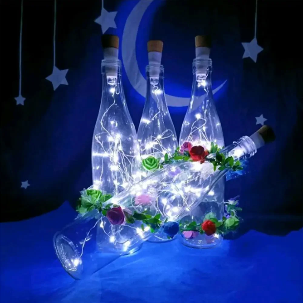 2m 20 LED Wishing Bottle Cork  - Decor Lighting Cork ulasan dan harga