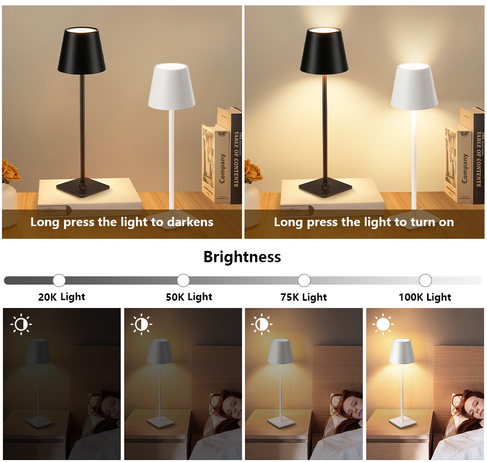 LED Rechargeable Desk Light Wi - Lighting Decor In Room ulasan dan harga