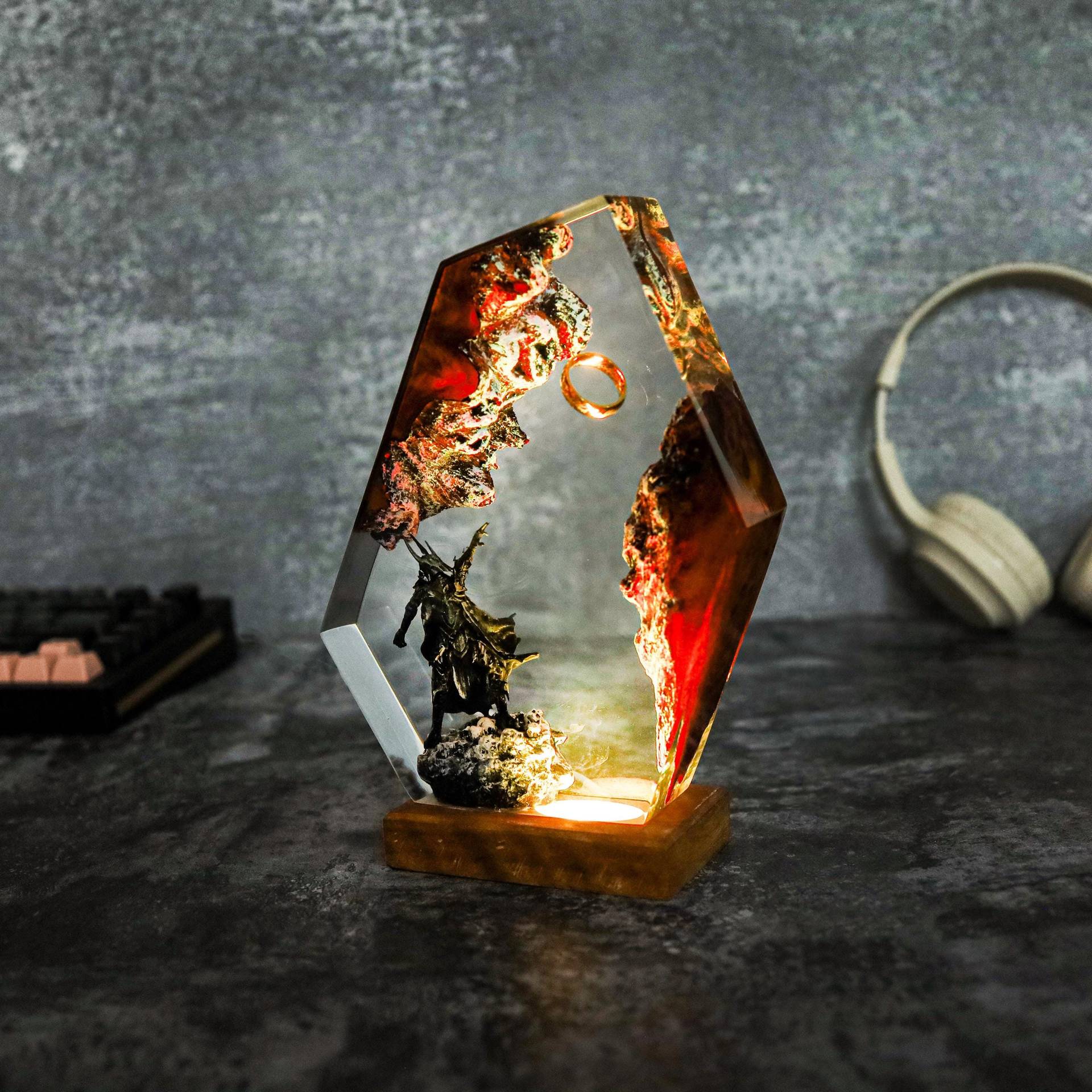 Movie Scence Figure Table Resi - Decor Lighting Table Lamps ulasan dan harga